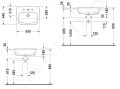 Duravit D-Code Umvadlo zpustn 55x44 cm, s 1 otvorom na batriu, alpsk biela