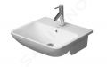 Duravit ME by Starck Umvadlo zpustn, 55x46 cm, s 1 otvorom na batriu, s WonderGliss, alpsk biela