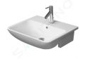 Duravit ME by Starck Zpustn umvadlo, 550x455 mm, 1 otvor na batriu, s WonderGliss, matn biela