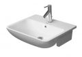 Duravit ME by Starck Um�vadlo 55x46 cm, s prepadom, otvor na bat�riu, DuraShield, biela