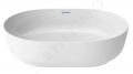 Duravit Luv Umvadlo na dosku, 500x350 mm, bez prepadu, WonderGliss, biela