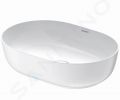 Duravit Luv Umvadlo na dosku, 50x35 cm, bez prepadu, WonderGliss, biela/matn biela