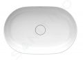 Duravit Luv Umvadlo na dosku, 60x40 cm, DuraCeram, s WonderGliss, alpsk biela