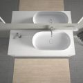 Duravit Luv Um�vadlo na dosku, 80x40 cm, bez prepadu, biela