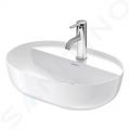 Duravit Luv Umvadlo na dosku, 50x35 cm, bez prepadu, s otvorom na batriu, WonderGliss, biela