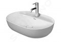 Duravit Luv Umvadlo na dosku, 600x400 mm, s 1 otvorom, DuraCeram, s WonderGliss, alpsk biela