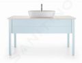 Duravit Luv Umvadlo na dosku, 60x40 cm, s 1 otvorom na batriu, DuraCeram, alpsk biela