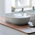Duravit Luv Umvadlo na dosku, 60x40 cm, bez prepadu, s otvorom na batriu, biela/matn siv