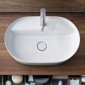 Duravit Luv Umvadlo na dosku, 60x40 cm, bez prepadu, s otvorom na batriu, biela/matn siv