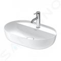 Duravit Luv Umvadlo na dosku, 60x40 cm, bez prepadu, s otvorom na batriu, biela/matn biela