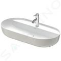 Duravit Luv Umvadlo na dosku, 80x40 cm, bez prepadu, s otvorom na batriu, biela/matn siv