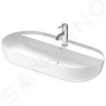 Duravit Luv Umvadlo na dosku, 80x40 cm, bez prepadu, s otvorom na batriu, biela/matn biela