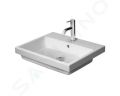 Duravit Vero Air Umvadlo vstavan, 550x455 mm, s prepadom, otvor na batriu, WonderGliss, biela