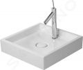 Duravit Starck 1 Umvadlov misa 470x470 mm, bez prepadu, 1 otvor na batriu, WonderGliss, biela