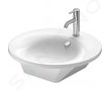 Duravit Starck 1 Nbytkov umvadlo s prepadom, priemer 58 cm, biela