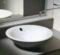 Duravit Starck 1 Umvadlov misa, priemer 330 mm, s prepadom, WonderGliss, biela