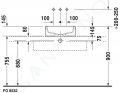 Duravit Starck 1 Umvadlov misa bez prepadu, brsen, priemer 46 cm, WonderGliss, biela
