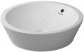 Duravit Starck 1 Umvadlov misa, priemer 530 mm, s prepadom, WonderGliss, biela