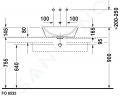 Duravit Starck 1 Umvadlov misa, priemer 53 cm, s prepadom, WonderGliss, biela