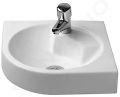 Duravit Architec Umvadlo, 64x54 cm, bez prepadu, s otvorom na batriu, biela