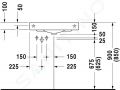 Duravit Architec Umvadlo, 635x540 mm, bez prepadu, s otvorom na batriu, biela