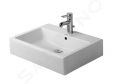 Duravit Vero Umvadlo na dosku, 595x465 mm, s 1 otvorom na batriu, s WonderGliss, alpsk biela