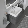 Duravit Vero Um�vadlo na dosku, 60x47 cm, s prepadom, s otvorom na bat�riu, biela