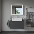Duravit Vero Um�vadlo na dosku, 60x47 cm, s prepadom, s otvorom na bat�riu, biela