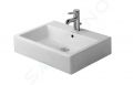 Duravit Vero Umvadlo na dosku, 595x465 mm, s prepadom, s otvorom na batriu, biela