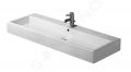 Duravit Vero Umvadlo, 120x47 cm, s prepadom, s otvorom na batriu, WonderGliss, biela