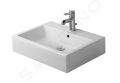 Duravit Vero Umvadlo 60x47 cm, s 1 otvorom na batriu, s WonderGliss, alpsk biela