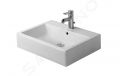 Duravit Vero Umvadlo, 600x470 mm, s prepadom, s otvorom na batriu, biela