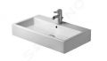 Duravit Vero Umvadlo, 800x470 mm, s prepadom, s otvorom na batriu, WonderGliss, biela