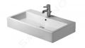 Duravit Vero Umvadlo nbytkov, 80x47 cm, s 1 otvorom na batriu, alpsk biela