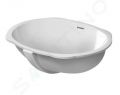 Duravit Santosa Umvadlo zpustn, 51x38 cm, s prepadom, WonderGliss, biela