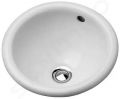 Duravit Architec Umvadlo, priemer 34 cm, s prepadom, bez otvoru na batriu, WonderGliss, biela