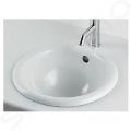 Duravit Architec Umvadlo, priemer 335 mm, s prepadom, bez otvoru na batriu, WonderGliss, biela