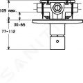 Hansa Living Termostatick batria pod omietku, chrm