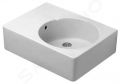 Duravit Scola Umvadlo, 62x46 cm, s prepadom, otvor na batriu vavo, biela