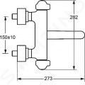 Hansa Care Termostatick umvadlov nstenn batria, chrm