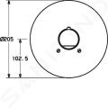 Hansa Mix Termostatick sprchov batria pod omietku, chrm