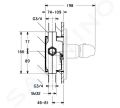 Hansa Mix Termostatick sprchov batria pod omietku, chrm