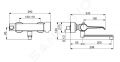 Hansa Clinica Termostatick umvadlov batria s otonm vtokom, Thermo Cool, chrm