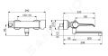 Hansa Clinica Termostatick umvadlov batria s otonm vtokom, Thermo Cool, chrm