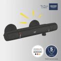Grohe Precision Trend Termostatick sprchov batria, matn ierna