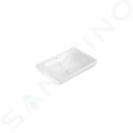 Grohe Euro Ceramic Umvadlo na dosku 60x40 cm, s prepadom, bez otvoru na batriu, alpsk biela