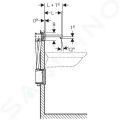 Geberit Brenta Elektronick umvadlov batria Brenta pod omietku, bez zmieavaa, dka 170 mm, sieov napjanie, chrm