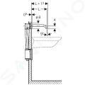 Geberit Piave Elektronick umvadlov batria pod omietku, sieov napjane, easy to clean, chrm