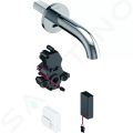 Geberit Piave Elektronick umvadlov ventil pod omietku, batriov napjanie, easy to clean, chrm