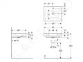 Geberit iCon Umvadlo 60x49 cm, otvor na batriu, s prepadom, s KeraTect, biela